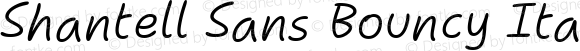 Shantell Sans Bouncy Light Italic