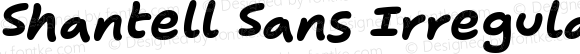Shantell Sans Irregular Bouncy Bold Italic