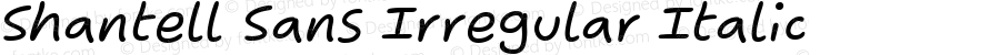 Shantell Sans Irregular Italic
