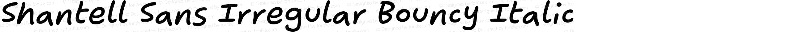 Shantell Sans Irregular Bouncy Medium Italic