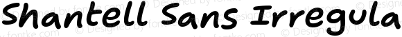 Shantell Sans Irregular Bouncy SemiBold Italic