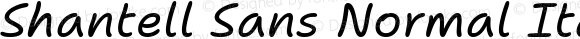 Shantell Sans Normal Italic