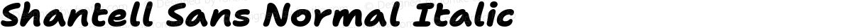 Shantell Sans Normal Italic