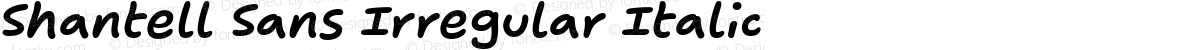 Shantell Sans Irregular Italic