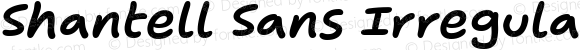 Shantell Sans Irregular SemiBold Italic