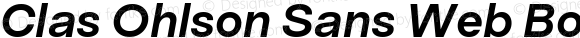 Clas Ohlson Sans Web Bold Italic