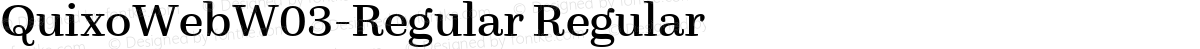 QuixoWebW03-Regular Regular