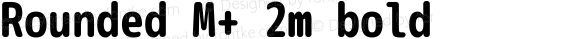 Rounded M+ 2m bold