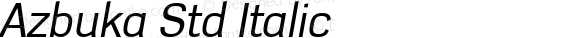 Azbuka Std Italic