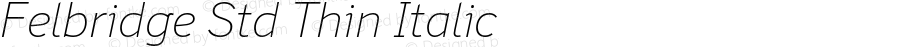 Felbridge Std Thin Italic