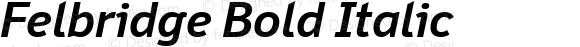 Felbridge Bold Italic