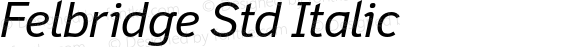 FelbridgeStd-Italic