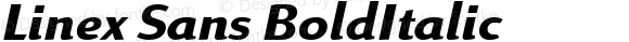 Linex Sans BoldItalic