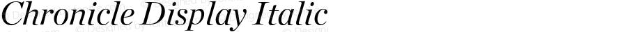 Chronicle Display Italic