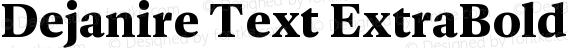 Dejanire Text ExtraBold