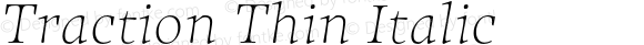 Traction Thin Italic