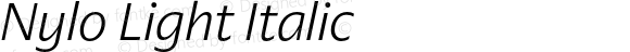 Nylo Light Italic