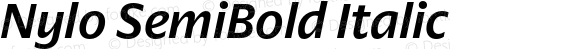 Nylo SemiBold Italic