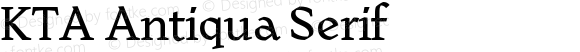 KTA Antiqua Serif