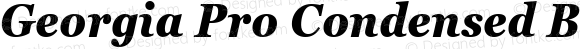 Georgia Pro Condensed Bold Italic