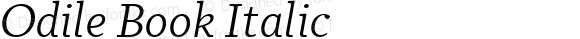 Odile Book Italic