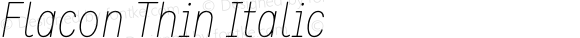 Flacon Thin Italic