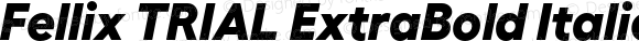 Fellix TRIAL ExtraBold Italic