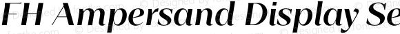 FH Ampersand Display SemiBold Italic
