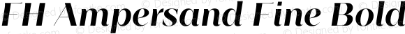 FH Ampersand Fine Bold Italic