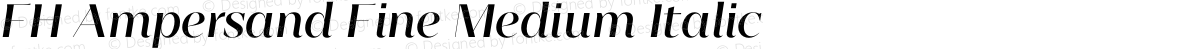 FH Ampersand Fine Medium Italic