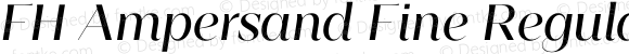 FH Ampersand Fine Regular Italic