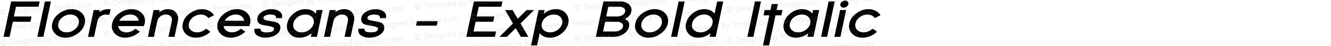 Florencesans - Exp Bold Italic