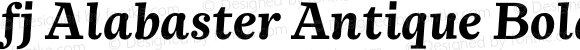 fj Alabaster Antique Bold Italic
