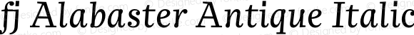 fj Alabaster Antique Italic