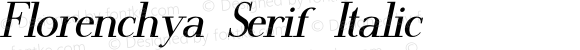 Florenchya Serif Italic