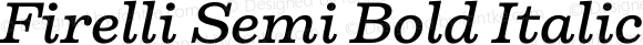 Firelli Semi Bold Italic