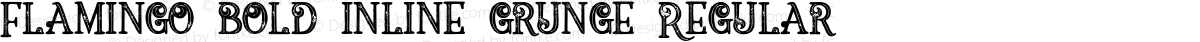 Flamingo bold inline grunge Regular