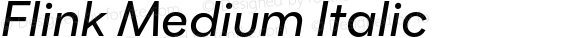 Flink-MediumItalic