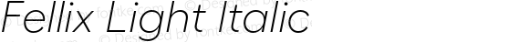 Fellix Light Italic