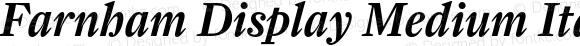 Farnham Display Medium Italic