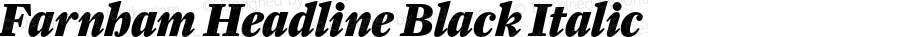 Farnham Headline Black Italic