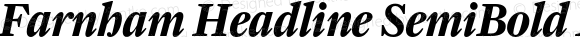 Farnham Headline SemiBold Italic