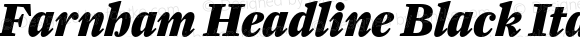 Farnham Headline Black Italic