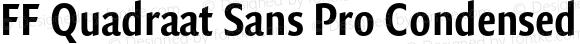 FF Quadraat Sans Pro Condensed Bold