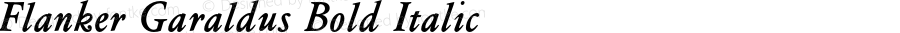 Flanker Garaldus Bold Italic 1.012 2012