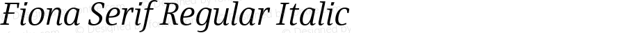 Fiona Serif Regular Italic