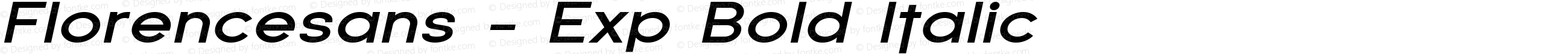 Florencesans - Exp Bold Italic