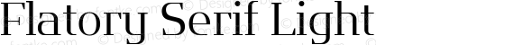 Flatory Serif Light