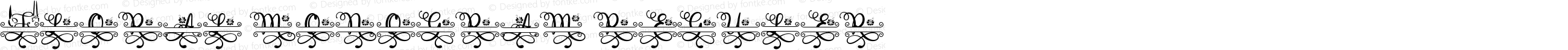 Floral Monogram reguler