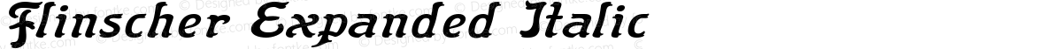 Flinscher Expanded Italic